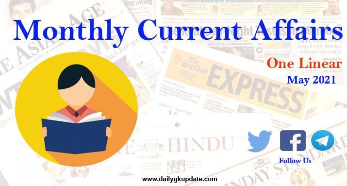 May 2021 Current Affairs