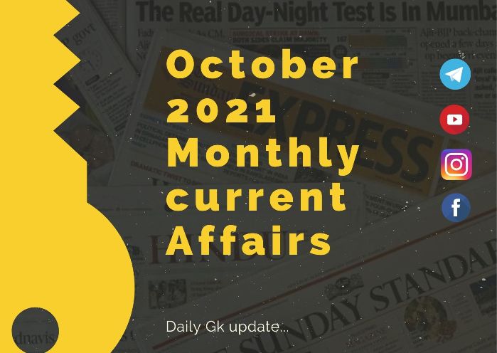 October current affairs 2021